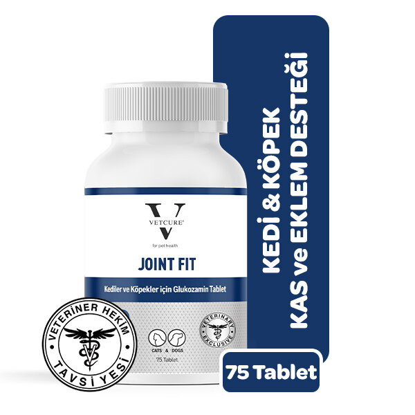 Vetcure Joint Fit Kedi ve Köpek Eklem Kas ve Eklem Sıvısı Sorunları Destekleyici 75 Tablet - 1
