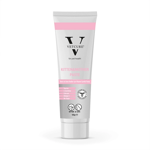 Vetcure Kitten Kedi Yavru ve Anne Enerji Desteği Paste 100 gr - 1