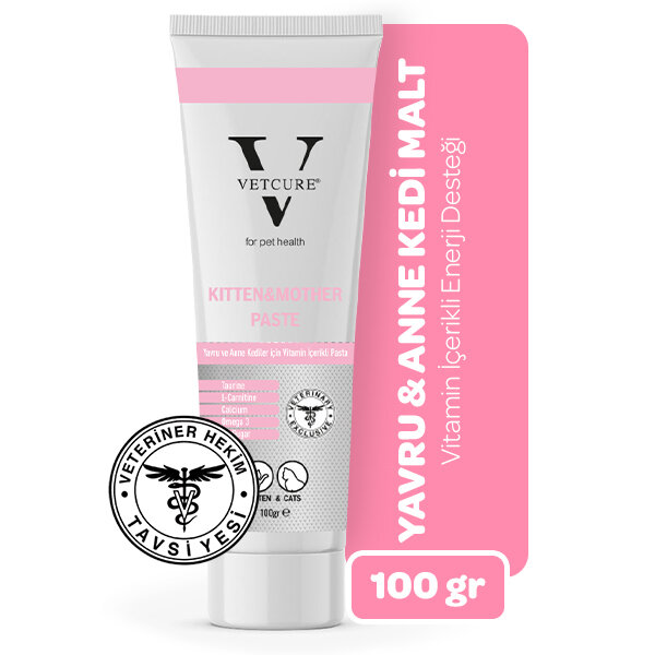 Vetcure Kitten Kedi Yavru ve Anne Enerji Desteği Paste 100 gr - 1