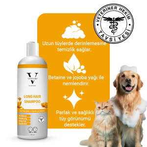 Vetcure Long Hair Kedi ve Köpekler İçin Ballı Uzun Tüylü Şampuan 400 ML - 2