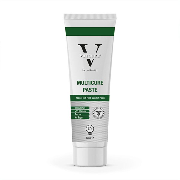 Vetcure Multicure Kedi Multivitamin ve Mineral Desteği Paste 100 gr - 1