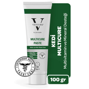 Vetcure Multicure Kedi Multivitamin ve Mineral Desteği Paste 100 gr
