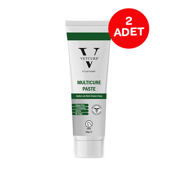 Vetcure Multicure Kedi Multivitamin ve Mineral Desteği Paste 100 gr x 2 Adet - 1