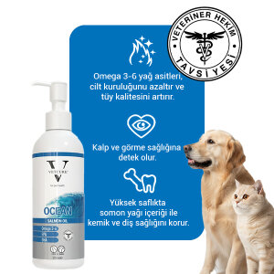 Vetcure Ocean Salmon Oil Kedi ve Köpekler İçin Somon Yağı Desteği 250 ML - 2