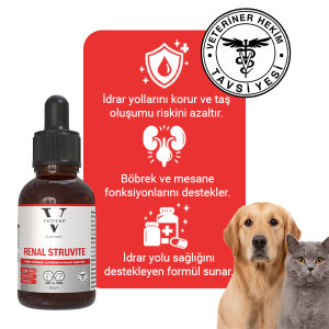 Vetcure Renal Struvite Kedi ve Köpek Böbrek Taşı ve İdrar Yolu Sağlığı Destekleyici Likit 50 ML - 3