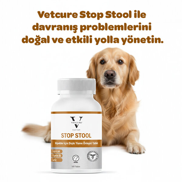 Vetcure Stop Stool Köpekler İçin Dışkı Yeme Önleyici 100 Tablet - 3