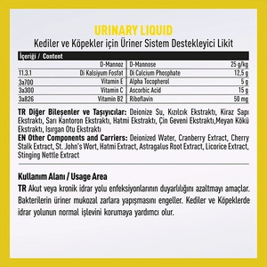 Vetcure Urinary  Kedi ve Köpek Akut ve Kronik İdrar Yolu Sağlığı Destekleyici Likit 50 ML - 2