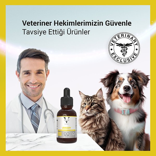 Vetcure Urinary  Kedi ve Köpek Akut ve Kronik İdrar Yolu Sağlığı Destekleyici Likit 50 ML - 3