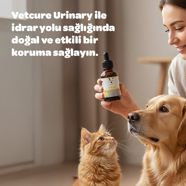 Vetcure Urinary Kedi ve Köpek Akut ve Kronik İdrar Yolu Sağlığı Destekleyici Likit 50 ML - 3