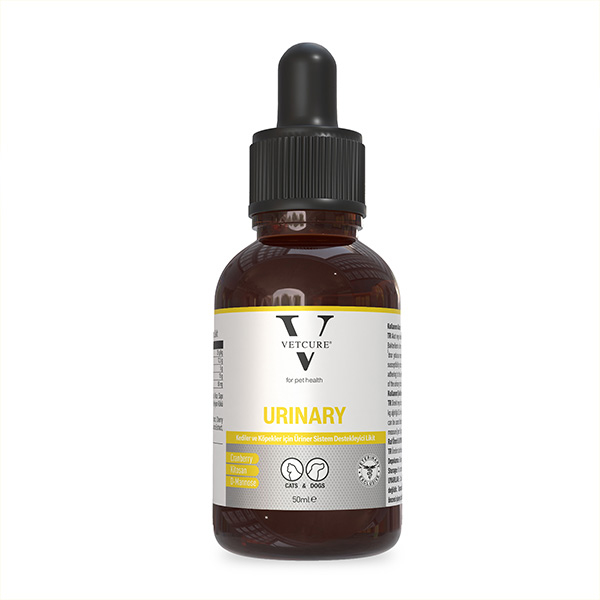 Vetcure Urinary Kedi ve Köpek Akut ve Kronik İdrar Yolu Sağlığı Destekleyici Likit 50 ML - 5
