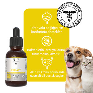 Vetcure Urinary Kedi ve Köpek Akut ve Kronik İdrar Yolu Sağlığı Destekleyici Likit 50 ML - 3