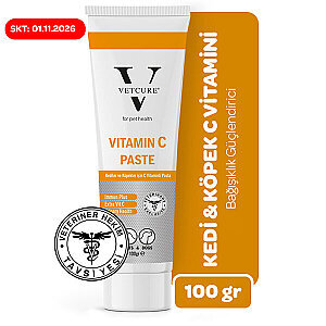 Vetcure Vitamin C Kedi ve Köpek C Vitamini Desteği Paste 100 gr