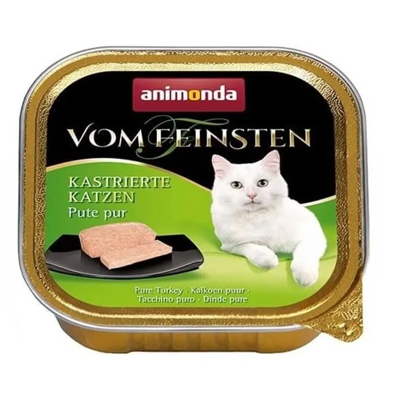Animonda Vom Feinsten Püre Hindili Kısırlaştırılmış Kedi Yaş Maması 100 GR - 1