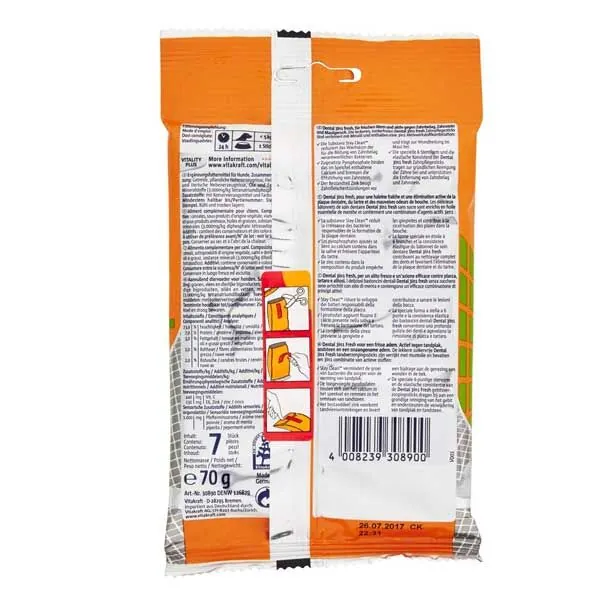 Vitakraft 3 in 1 Dental Naneli Köpek Ödül Çubukları 180 Gr Medium - 2