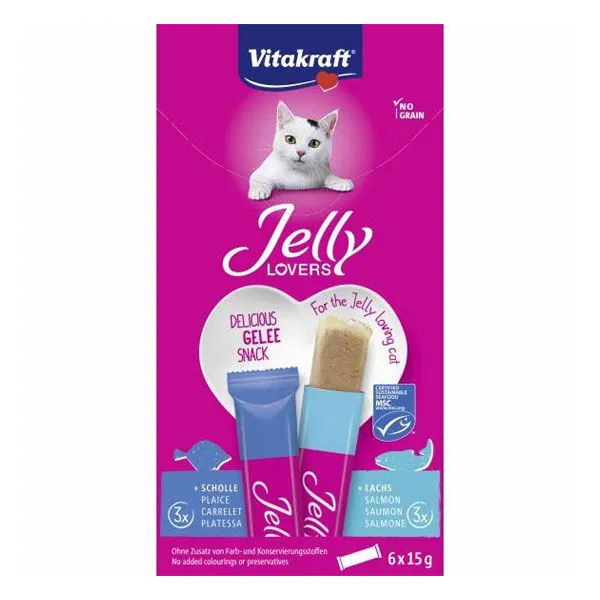 Vitakraft Jelly Somonlu Pisi Balıklı Kedi Ödül Maması 6x15 Gr - 2