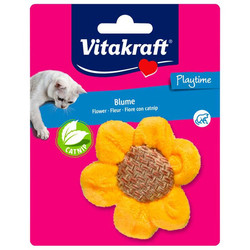 Vitakraft Kedi Otlu Peluş Ayçiçeği Kedi Oyuncağı