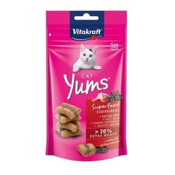 Vitakraft Cat Yums Ördekli Mürver Meyveli Kedi Ödülü 40 GR