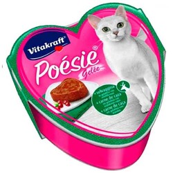 Vitakraft Poesie Av Etli ve Kızılcıklı Yaş Kedi Maması 85 Gr