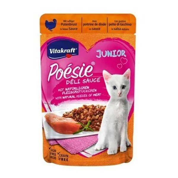 Vitakraft Poesie Hindi Etli Yaş Yavru Kedi Maması 85 Gr - 1