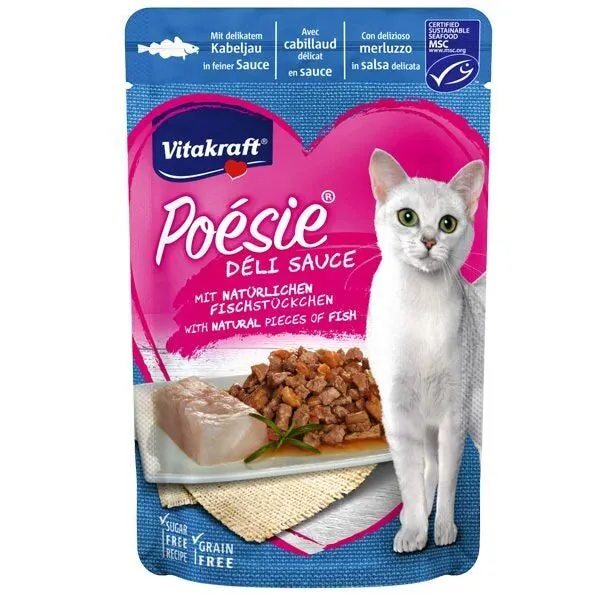 Vitakraft Poesie Morina Balıklı Yaş Kedi Maması 85 Gr - 1
