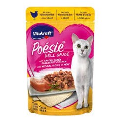 Vitakraft Poesie Pouch Tavuklu Yaş Kedi Maması 85 GR