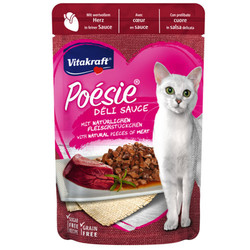 Vitakraft Poesie Pouch Yürekli Yaş Kedi Maması 85 GR