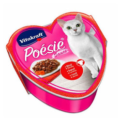 Vitakraft Poesie Sığır ve Havuç Yaş Kedi Maması 85 Gr