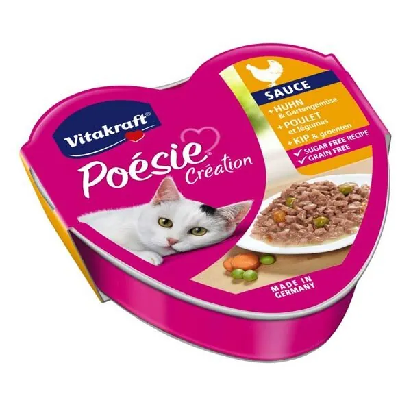 Vitakraft Poesie Tavuklu Sebzeli Yaş Kedi Maması 85 Gr - 1