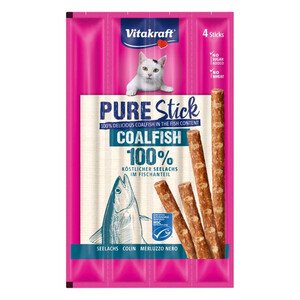 Vitakraft PureStick Kömür Balıklı Kedi Ödül Çubuğu 4x5 Gr