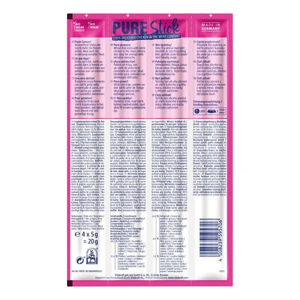 Vitakraft PureStick Tavuklu Kedi Ödül Çubuğu 4x5 Gr - 2