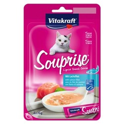 Vitakraft Somonlu Sıvı Kedi Ödül Çorbası 4 x 20 Gr