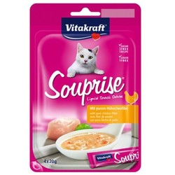Vitakraft Tavuklu Sıvı Kedi Ödül Çorbası 4 x 20 Gr