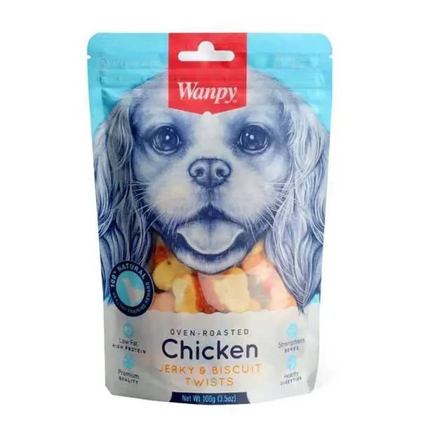 Wanpy Bisküvi Üzeri Tavuk Sargılı 100gr BA-04H Köpek Ödül - 1