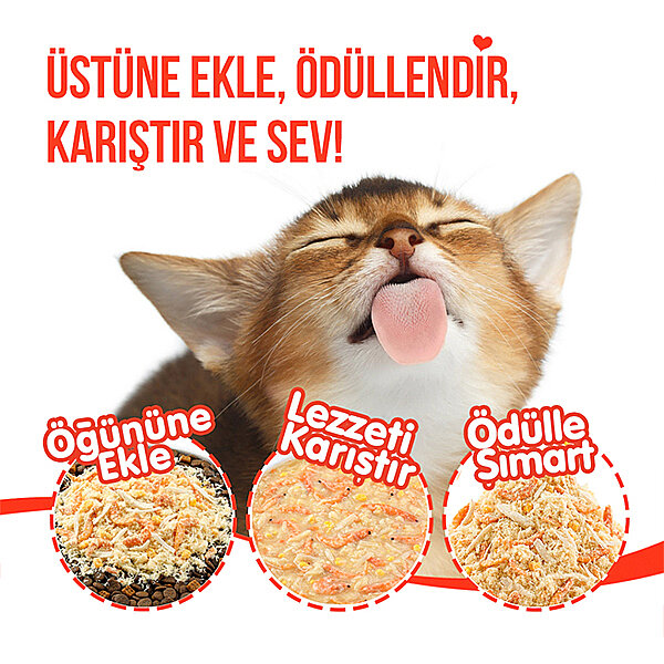 Wanpy Fluffy Topper Tavuklu ve Kızılcıklı Dondurularak Kurutulmuş Kedi Ödül Maması 30 g - 7