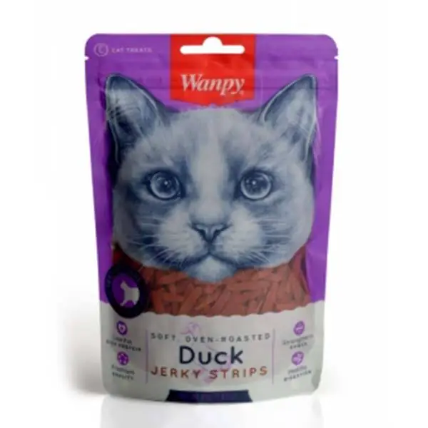 Wanpy Gerçek Ördek Fileto 80 gr DA-02S-01 Yumuşak Kedi Ödülü - 1
