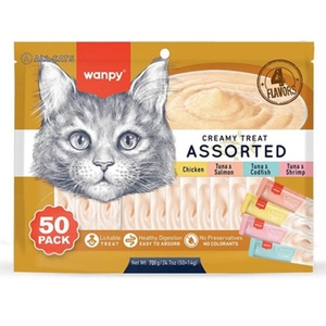 Wanpy Karışık 4 Lezzetli Krema Kedi Ödülü 50*14 gr RAC-MİX