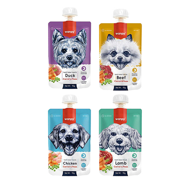 Wanpy Karışık Köpek Ezmesi 90 gr x 4 Adet - 1