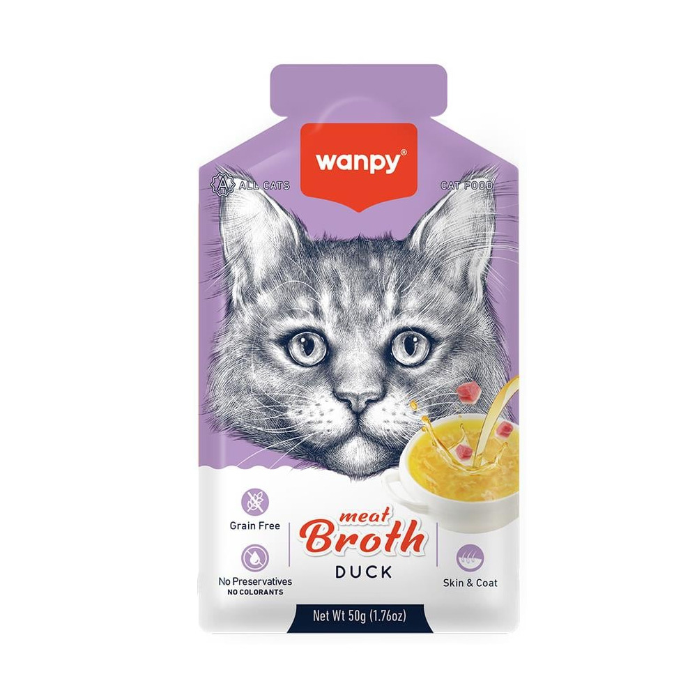 Wanpy Ördek Etli Tahılsız Kedi Çorbası 50 g - 1