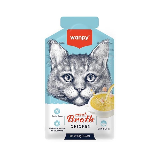 Wanpy Tavuk Etli Tahılsız Kedi Çorbası 50 g - 1