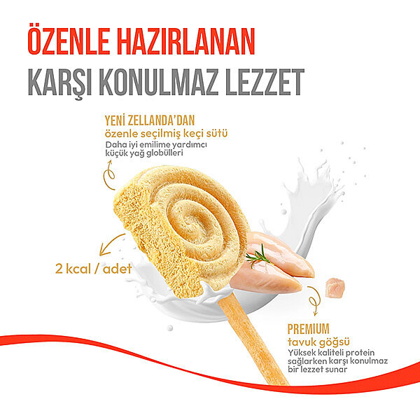 Wanpy LolliPop Balkabaklı Dondurularak Kurutulmuş Köpek Ödül Maması 6 g - 3