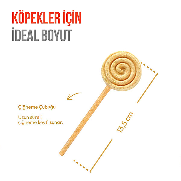 Wanpy LolliPop Balkabaklı Dondurularak Kurutulmuş Köpek Ödül Maması 6 g - 2