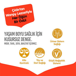 Wanpy Tahılsız Kısırlaştırılmış Somonlu Yetişkin Kedi Maması 1,5 kg - 5