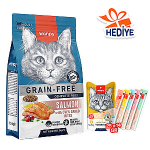 Wanpy Tahılsız Somonlu Yetişkin Kedi Maması 1,5 kg