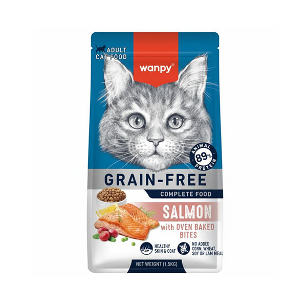Wanpy Tahılsız Somonlu Yetişkin
Kedi Maması 8 kg - 1