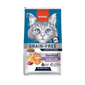 Wanpy Tahılsız Somon&Tuna
Kısırlaştırılmış Kedi Maması 8 kg