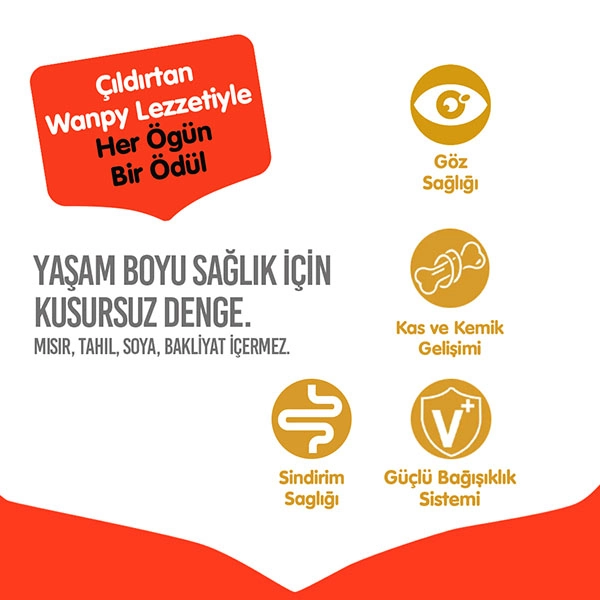 Wanpy Tahılsız Tavuklu Yavru Kedi Maması 1,5 kg - 4