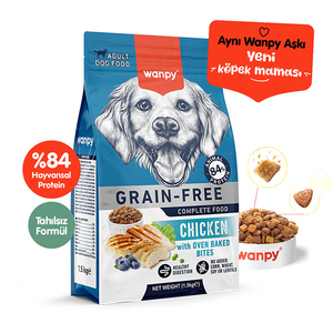 Wanpy Tavuklu Tahılsız Yetişkin Kuru Köpek Maması 1,5 kg - 1