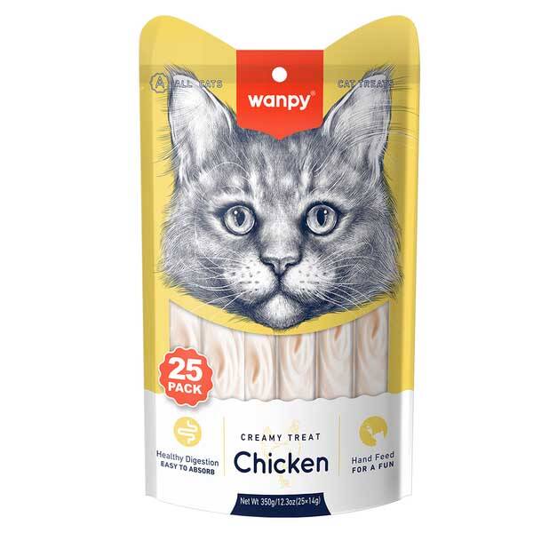 Wanpy Tavuklu Krema Kedi Ödül Maması 14 g (25'li) - 1