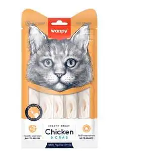 Wanpy Tavuklu ve Yengeçli Sıvı Kedi Ödül Maması 14gr (5'li)