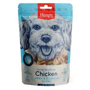 Wanpy Tavuklu ve Morina Balıklı Sushi Köpek Ödül Maması 100 g
